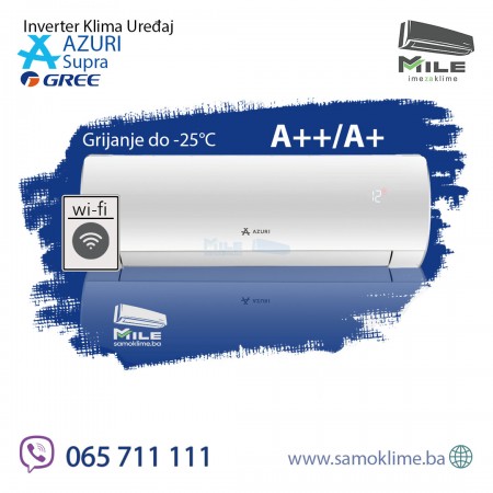 Azuri Supra AZURI-WO35VG inverter klima uređaj 12 -25°C Velika