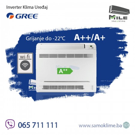 Gree Console GEH18AA podna inverter klima uređaj 18 -22°C Velika