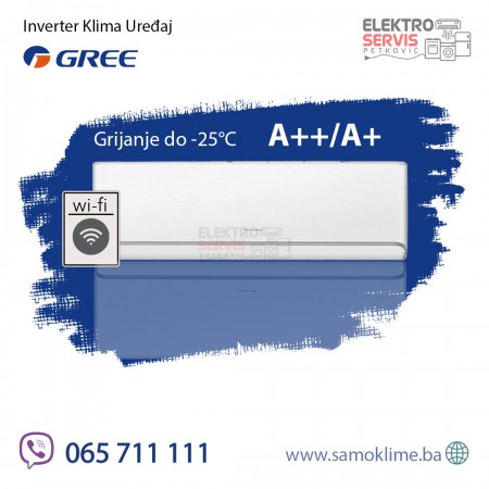 Invereter klima uređaj GREE GWH24AVEXF AIRY -25C Velika