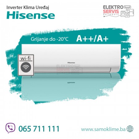 Inverter klima uređaj HISENSE WINGS HI NANO 24K-KB70YR3E -20C Velika